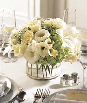 The FTD� White Linen� Centerpiece